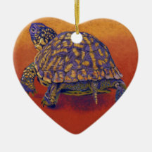 Box Turtle, tortoise Christmas Ornament