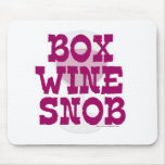 Box Wine Snob mousepads