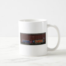 Boxcar Train Tagged Mug