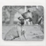 Boxer and bloodhound mousepad