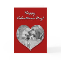 Boxer and Bloodhound Valentines Day Card