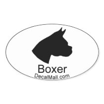 Boxer Auto Window Decal Sticker