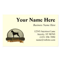 Boxer Business Card Template