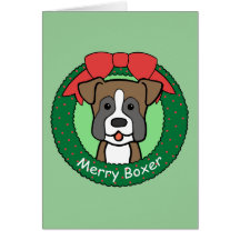 Boxer Christmas Card