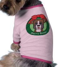 Boxer Christmas Dog T-shirt