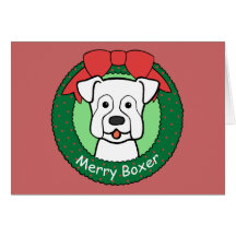 Boxer Christmas Greeting Cards
