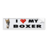 Boxer (Cropped) Love Sticker bumper stickers