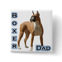 Boxer Dad 4 Pinback Buttons