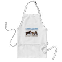Boxer Doberman - Play Date at the Beach Aprons
