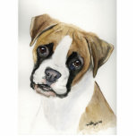 Boxer Dog Art Ornament photo sculptures