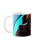 BOXER DOG BREED BLUE mugs