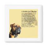 Boxer Dog - Brother Poem Magnet