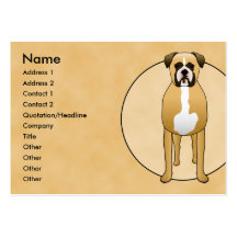 Boxer Dog Business Card Template