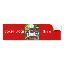 Boxer Dog Chef Bumper Stickers