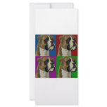 Boxer Dog Dark Primary Collage rack cards