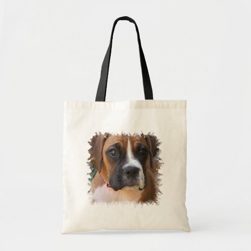 Boxer Dog Design Budget Tote Bag