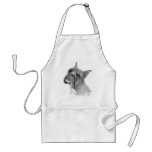 Boxer Dog Drawing aprons