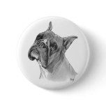 Boxer Dog Drawing buttons