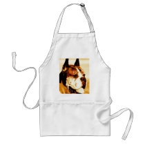 Boxer Dog Portrait apron