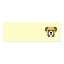 Boxer Dogs Face. Business Card