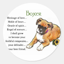 Boxer Gifts Stickers