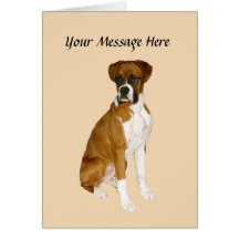 Boxer Greeting Card
