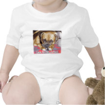 Boxer:  Look Ma, No Cavities Baby Bodysuit