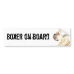 Boxer on board bumper sticker