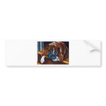 Boxer "Patience" bumper stickers