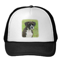 Boxer pup 9R014D-291 Trucker Hats