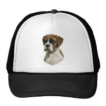 Boxer puppy 9Y049D-033 Trucker Hats