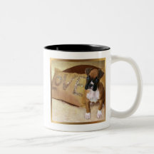 Boxer puppy love mug
