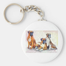Boxer Quartet Keychains