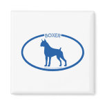 Boxer Silhouette Magnet