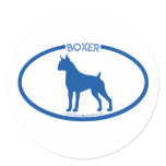 Boxer Silhouette Sticker