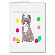 Boxer Somebunny Loves Me cards