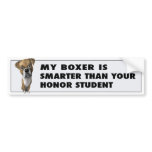 Boxer (Uncropped) Honour bumper stickers