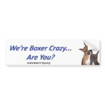 BoxerCrazy Bumpersticker