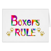 Boxers Rule Greeting Card