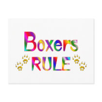 Boxers Rule Post Cards