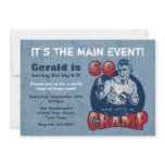 Boxing Champ 60th Birthday Party Invitation