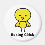 Boxing Chick Gear Magnet