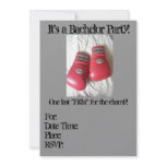 Boxing Glove BACHELOR Party Invitations
