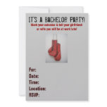 Boxing Gloves Bachelor Party Invitations