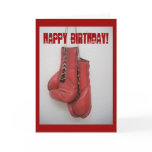 Boxing Gloves Birthday Card
