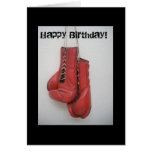 Boxing gloves Happy Birthday Card