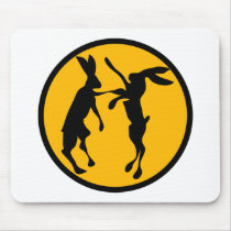 BOXING HARES1 MOUSE PADS