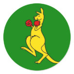 Boxing kangaroo collector item"s sticker