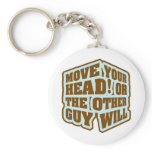 Boxing - Move your head or the other guy will keychains