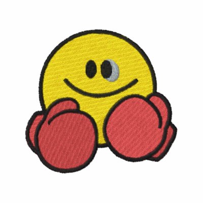 Boxing Smiley Embroidered Shirt by ZazzleEmbroidery